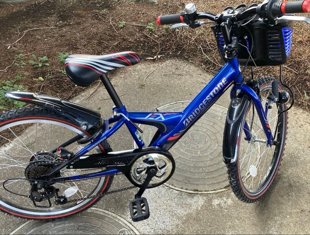 【引取のみ】ブリヂストン ジュニア 子供用自転車 青