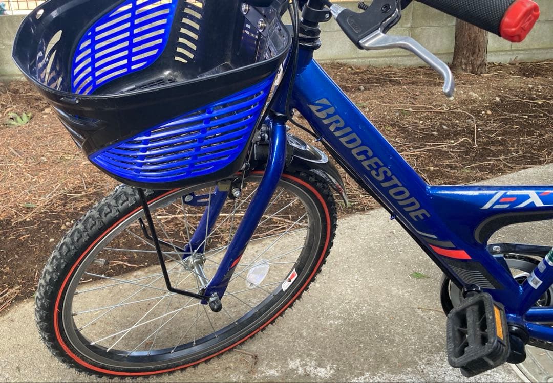 【引取のみ】ブリヂストン ジュニア 子供用自転車 青