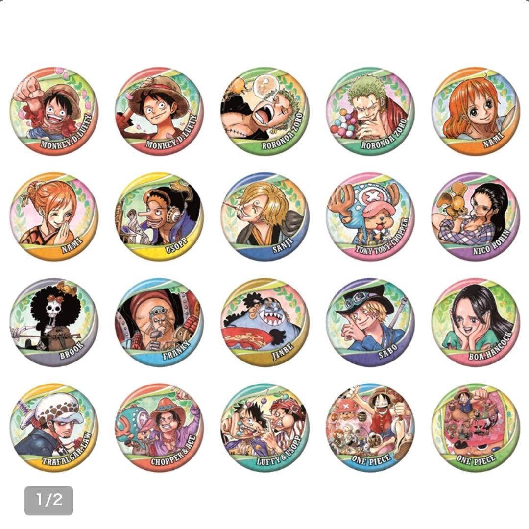ONE PIECE 缶バッジ “SPRING” 第1弾 全種セット　ジャンフェス