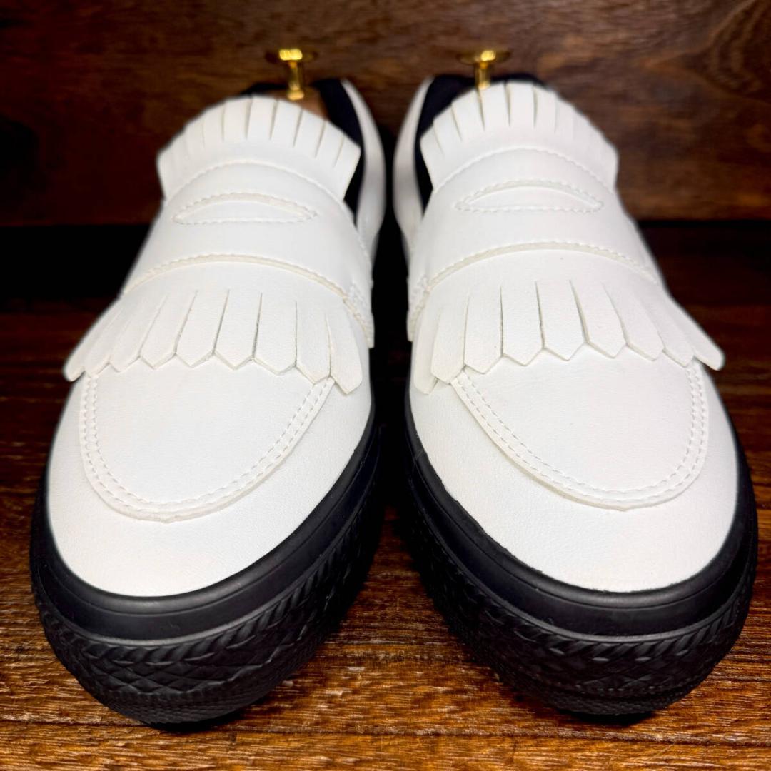 【美品】◆CONVERSE◆コンバース 24.5cm ゴルフシューズ 白