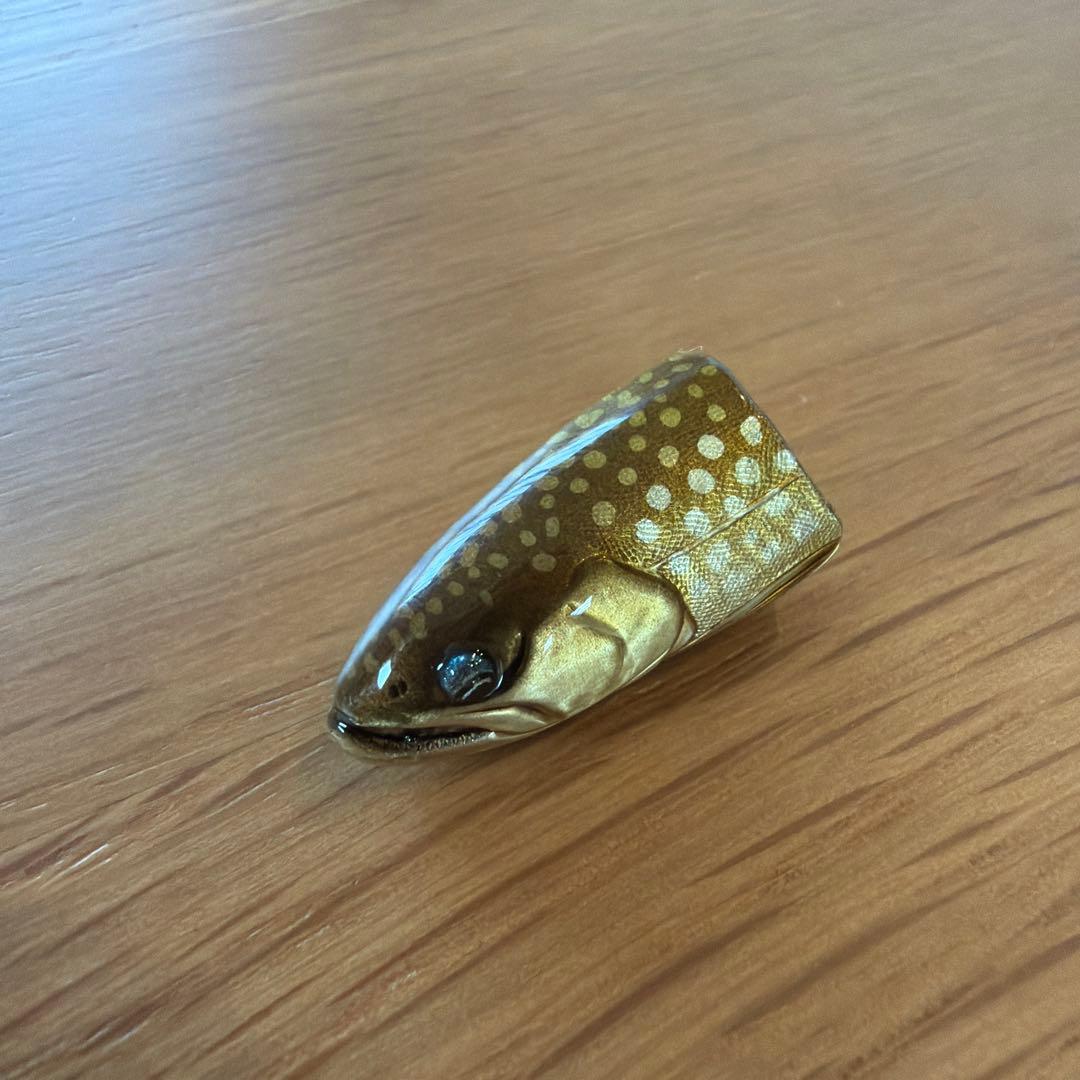 魚類模型作家 吉田光 トラウトベビーピンズ アメマス　黄金色