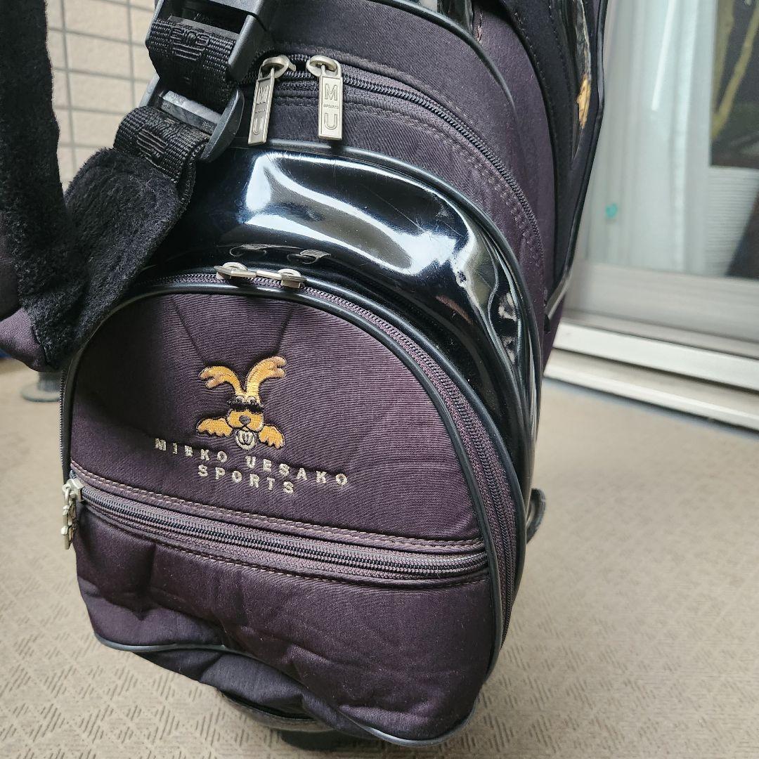 MU SPORTS ミエコウエサコ ゴルフ キャディバッグ 黒