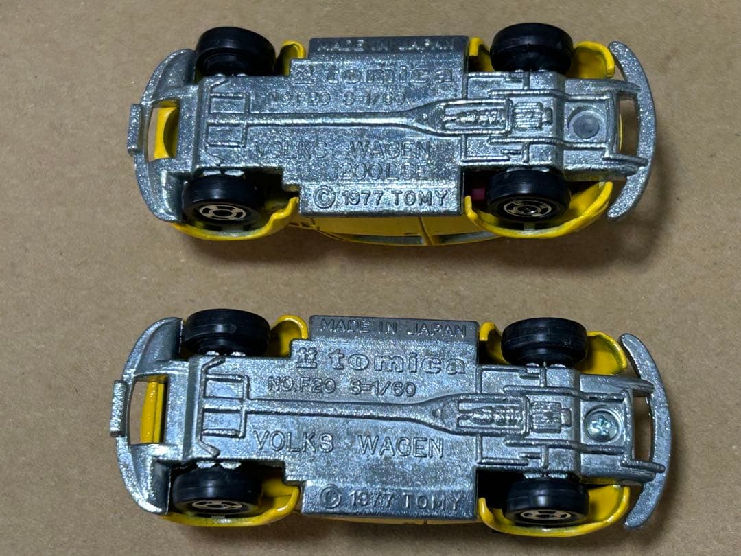 日本製 トミカ フォルクスワーゲン 黄 2台セット