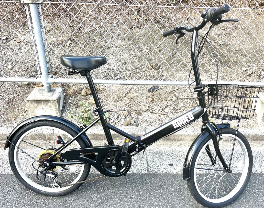 折り畳み式自転車20インチ新品同様のギア付き自転車関東圏配送可能