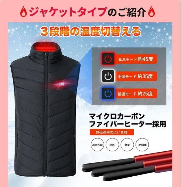 ☆電熱ベストで極寒ゴルフも暖かい! ☆なのでしっかり振れて飛距離&スコアUP!
