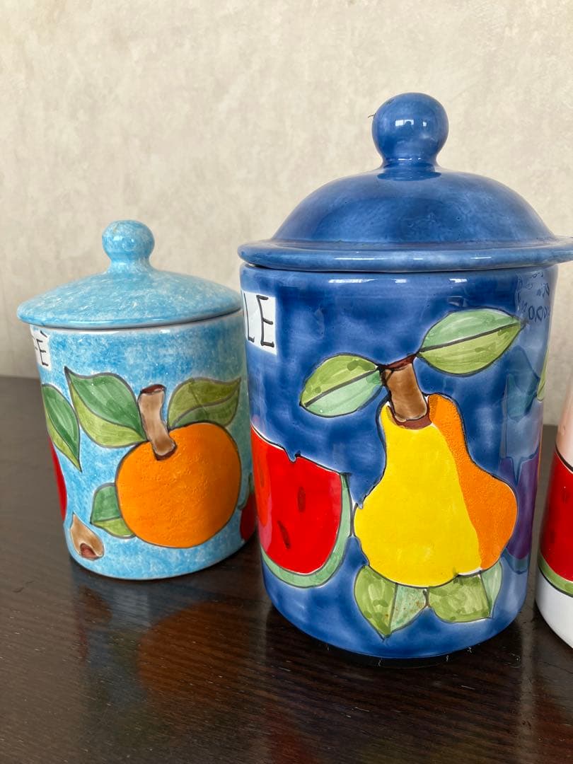 イタリア　シチリア島　ニーノパルッカ陶器3点セット　出品2月28日まで