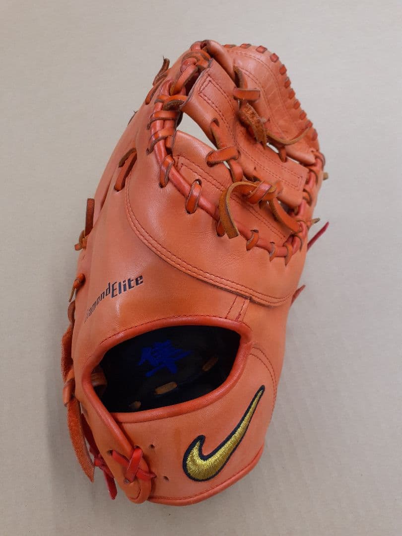 希少Nike Diamond Elite 軟式ファーストミットオレンジ即戦力