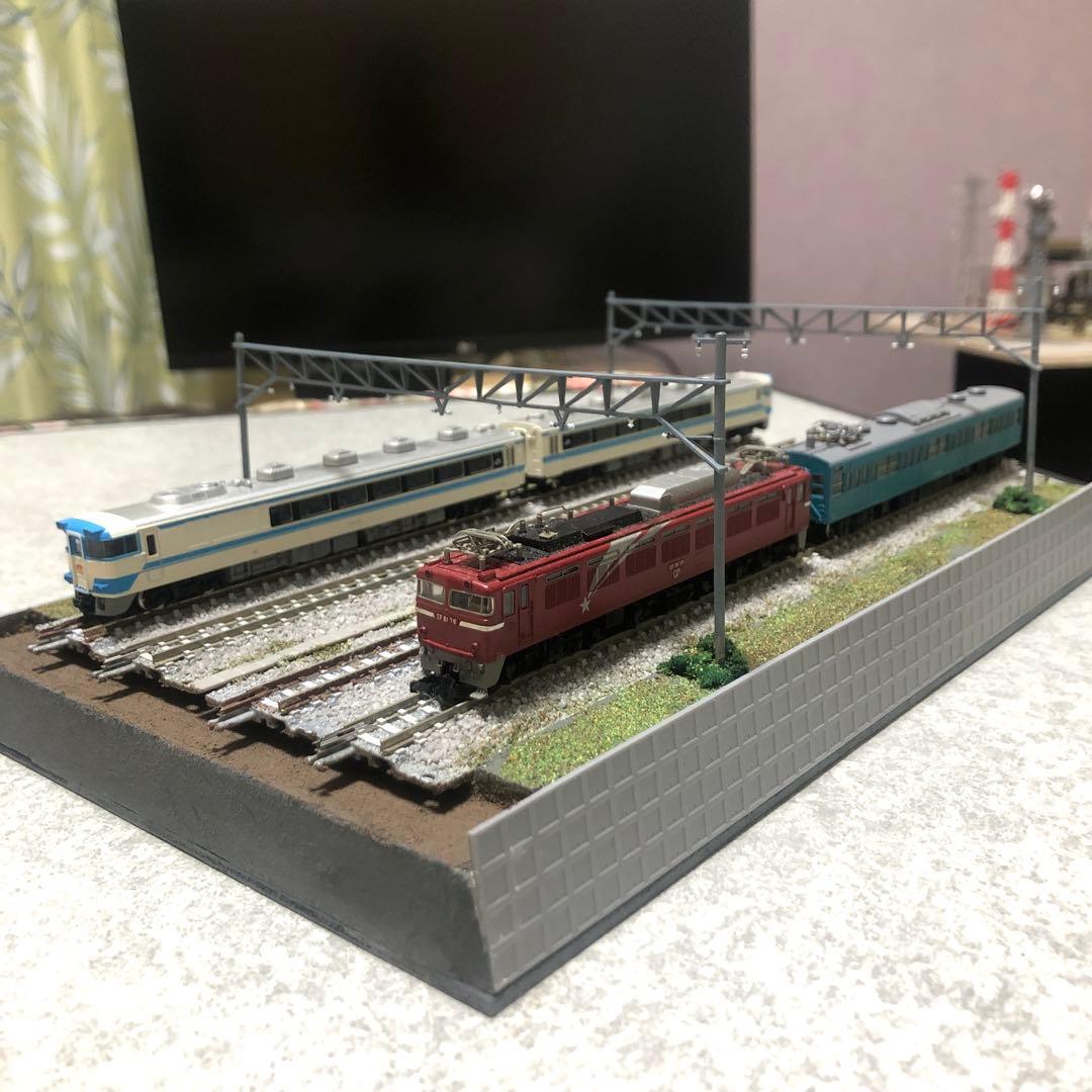 複々線展示台　Nゲージ　ジオラマ