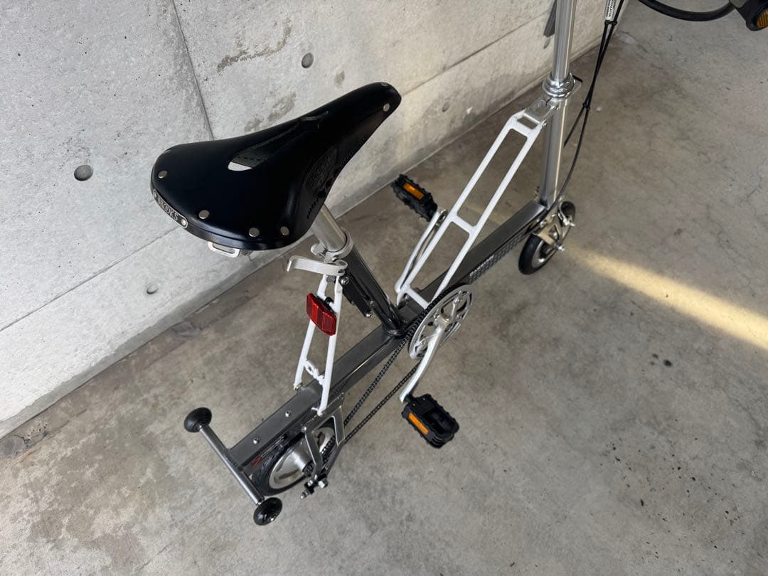 Carry Me キャリーミー 折畳み自転車 グレーメタリック ブルックスサドル