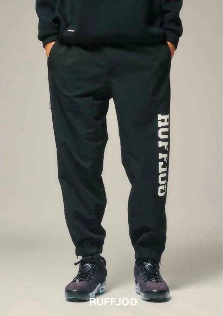 メンズウェア RUFFLOG EASY LONG PANTS BLACK