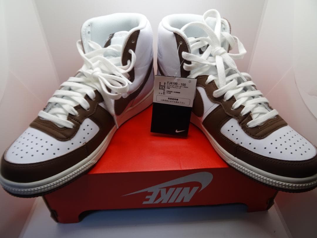 新品★NIKEナイキターミネーターHIGH白ホワイトカカオ26.5cm