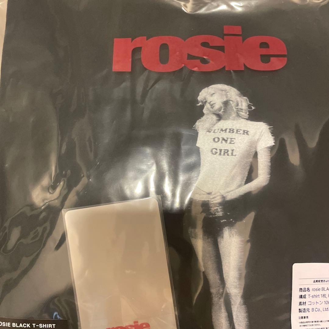 rosie グラフィックTシャツ 黒