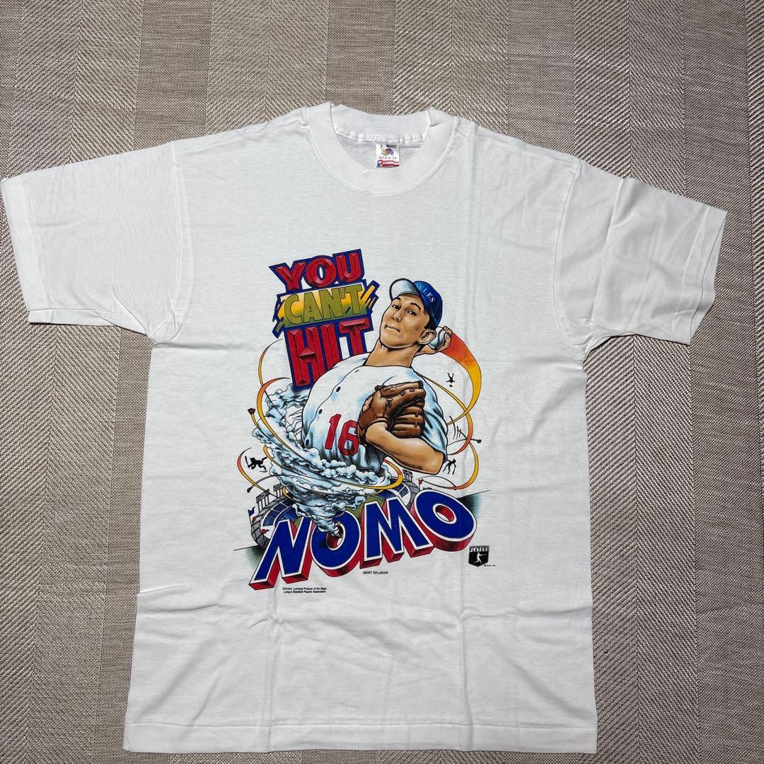 90s “HIDEO NOMO” Tee made in usa tシャツ　L