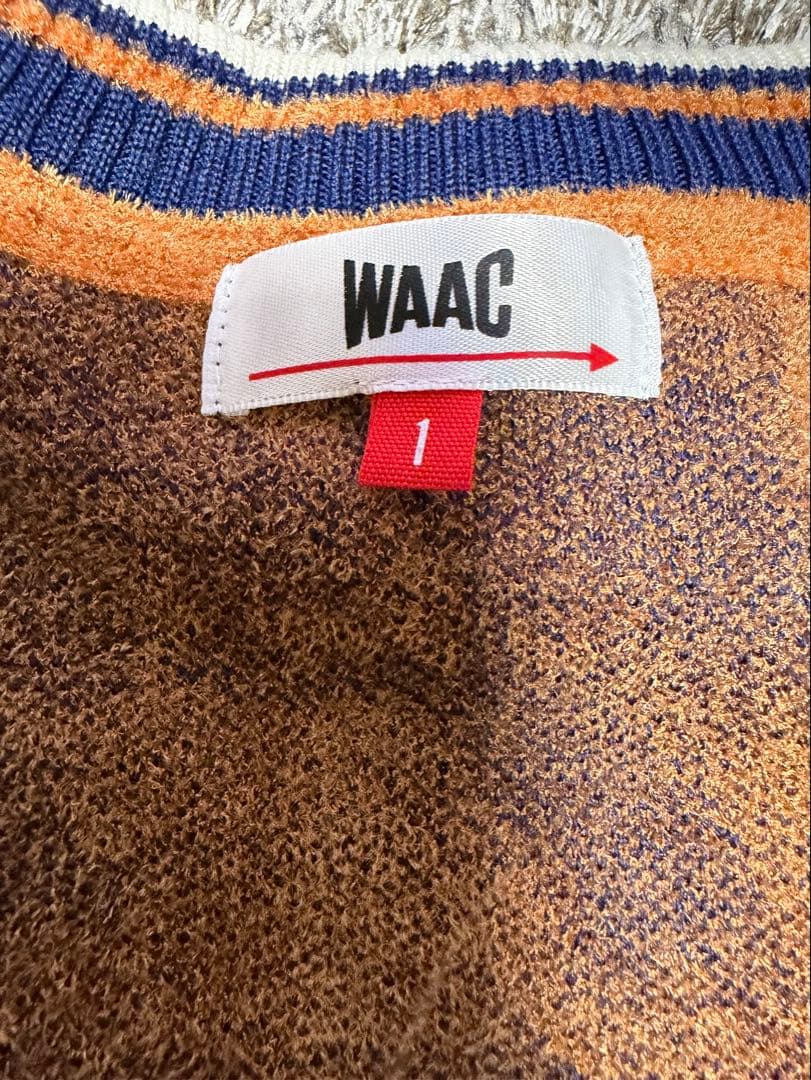 WAAC ネイビーオレンジ星柄スカート サイズ1
