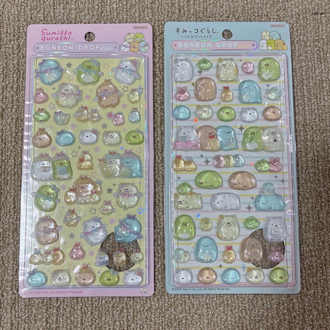 新品未開封ボンボンドロップシール♡すみっコぐらし　2枚セット