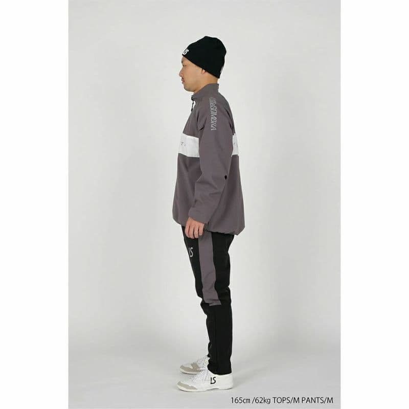 新品　ルースイソンブラ　STRETCH TAFTA MESH HALFZIP