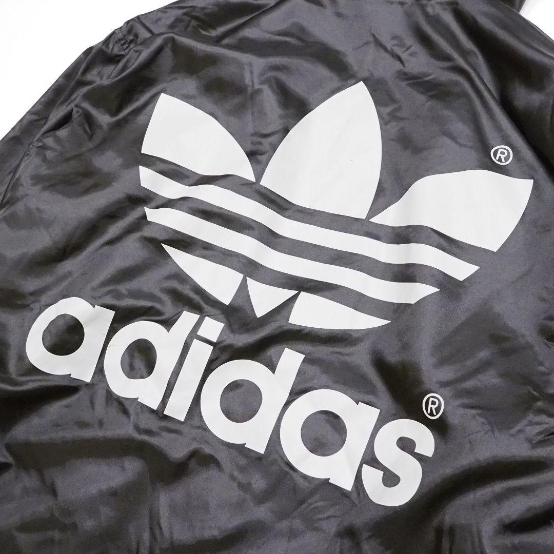 美品 adidas 90s 裏ボアベンチコート ビッグロゴ L-O デサント製
