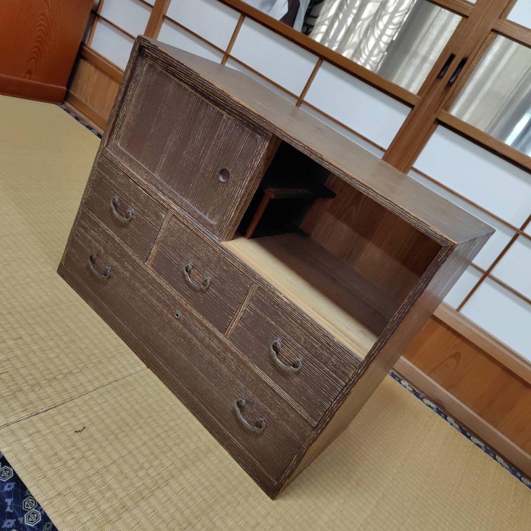 レア アンティーク 高級桐箪笥 昭和 タンス チェスト きり 家具 和風 お洒落