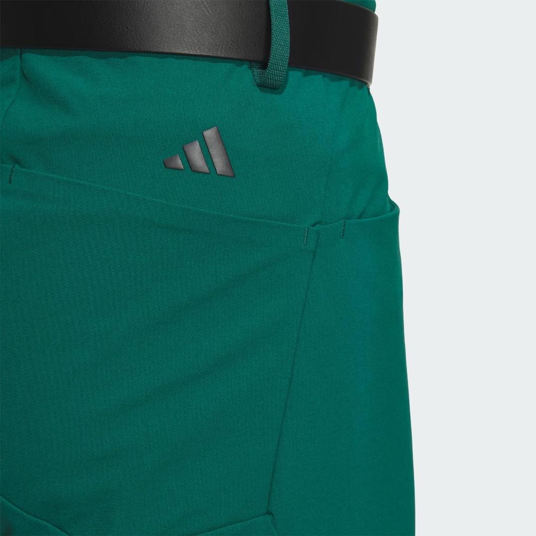 【100】秋冬 定価17,600円 アディダス ゴルフ 防風 アンクルパンツ 緑