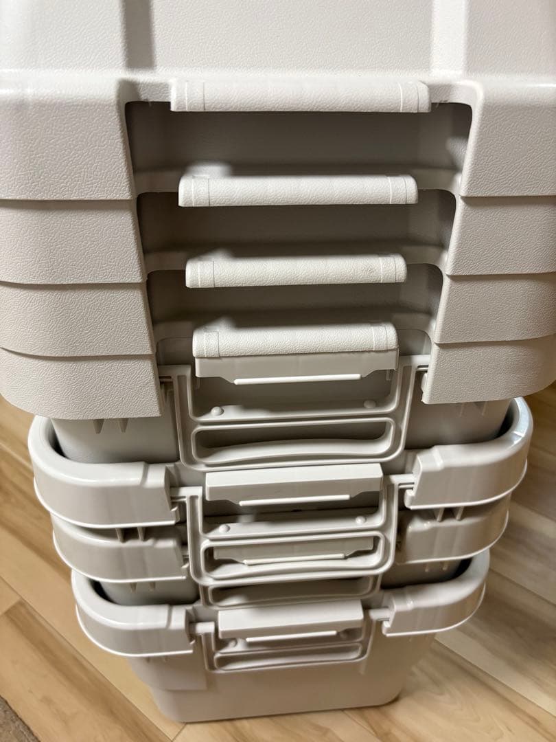 無印良品★頑丈収納ボックス 大 4個セット 旧型 MUJI 収納ケース キャンプ