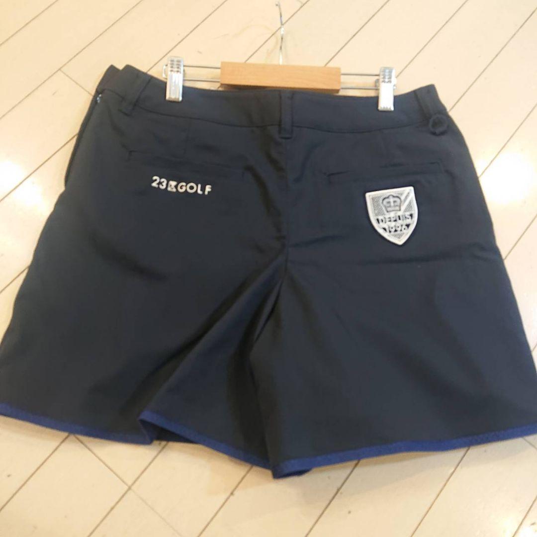新品　23区　レディース　ゴルフ　ショートパンツ キュロット ネイビー M