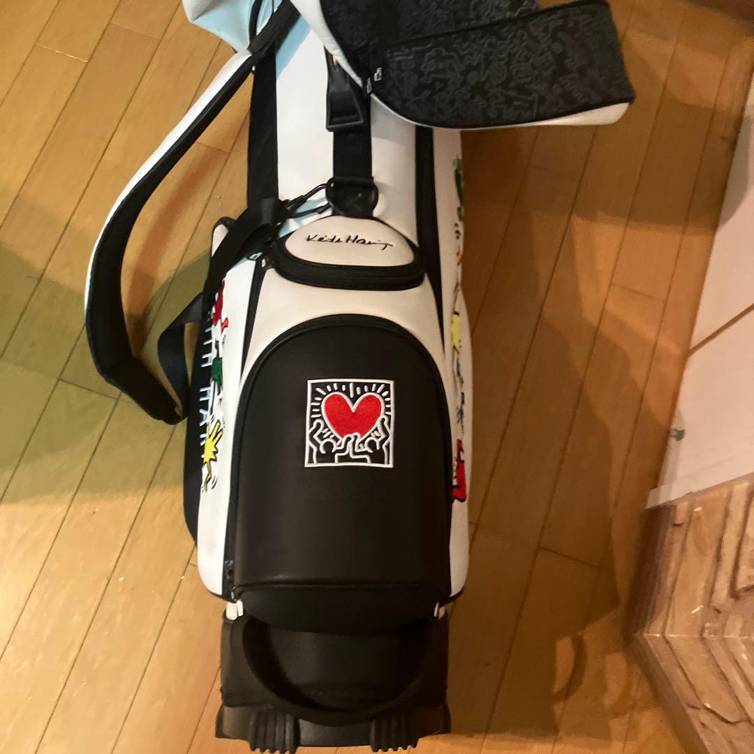 Keith Haring キャディバッグ ホワイト　パターカバーおまけ