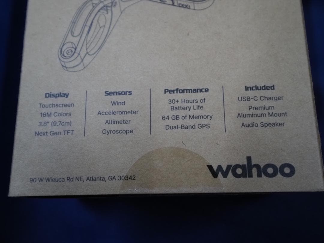 Wahoo ELEMENT ACE サイクルコンピューター 3.8インチ