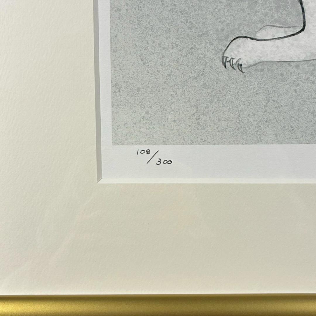 美品 上村淳之「寅」リトグラフ 直筆サイン・印章有 高島屋販売品 上村松園の孫
