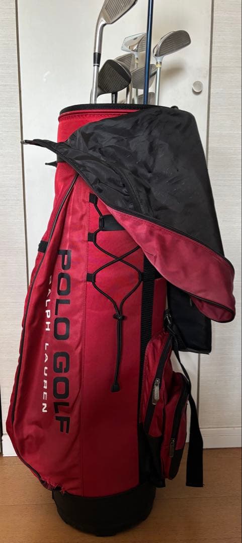 お値下げ☆POLO GOLF キャディバッグ 赤　レディース