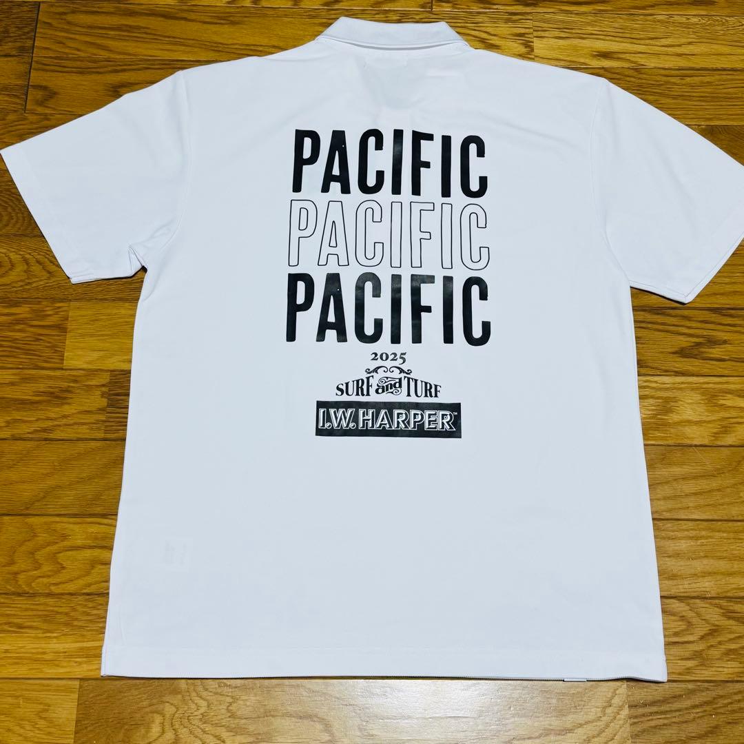 【美品】PACIFIC GOLF CLUB ポロシャツ ホワイト　Mサイズ