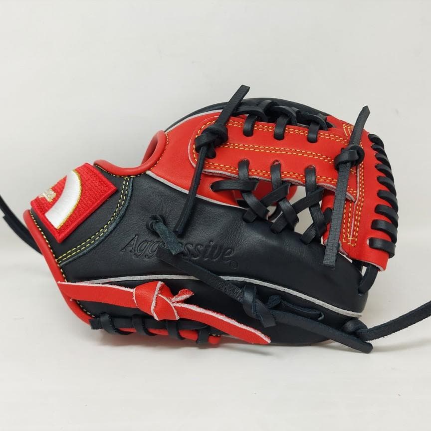 久保田スラッガー 少年軟式グローブ LT25-GJ8 J7型 レッド×ブラック