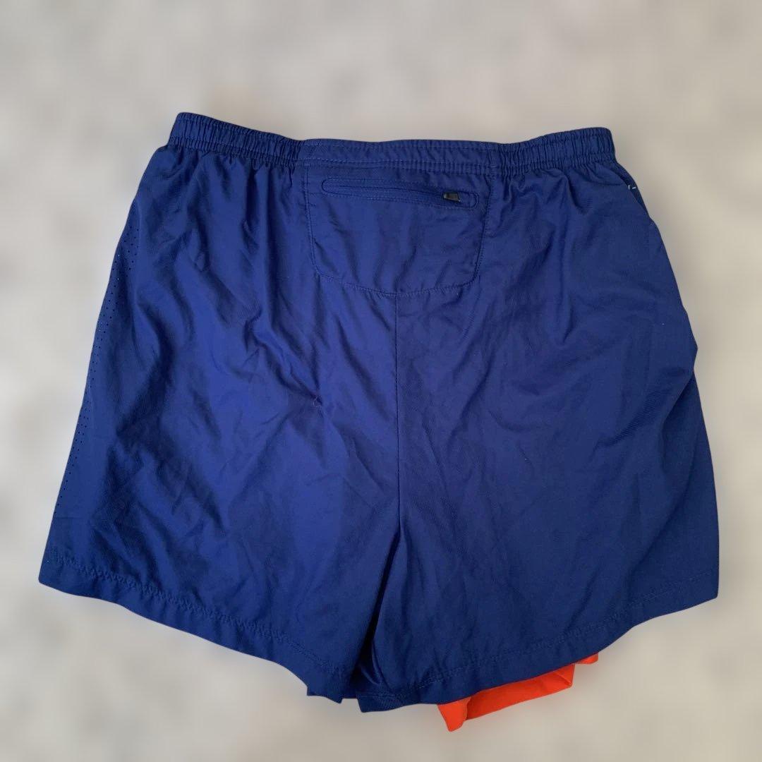 Nike Dri-FIT ランニングショーツ L ネイビー/オレンジ