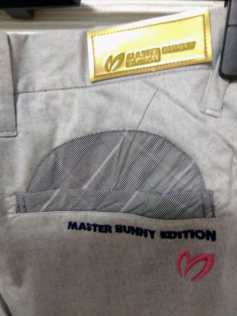 美品✨MASTER BUNNY EDITION メンズゴルフパンツ グレー