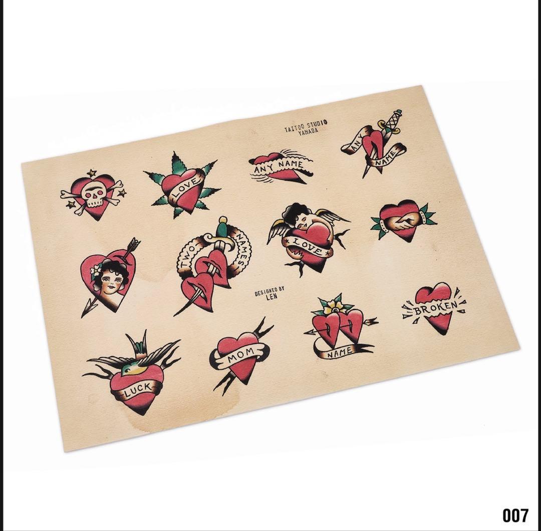 TATOO STUDIO YAMADA 7枚セット ポスター タトゥーフラッシュ