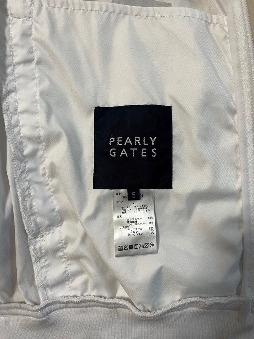 PEARLY GATES メンズジャケット サイズ5 ホワイト