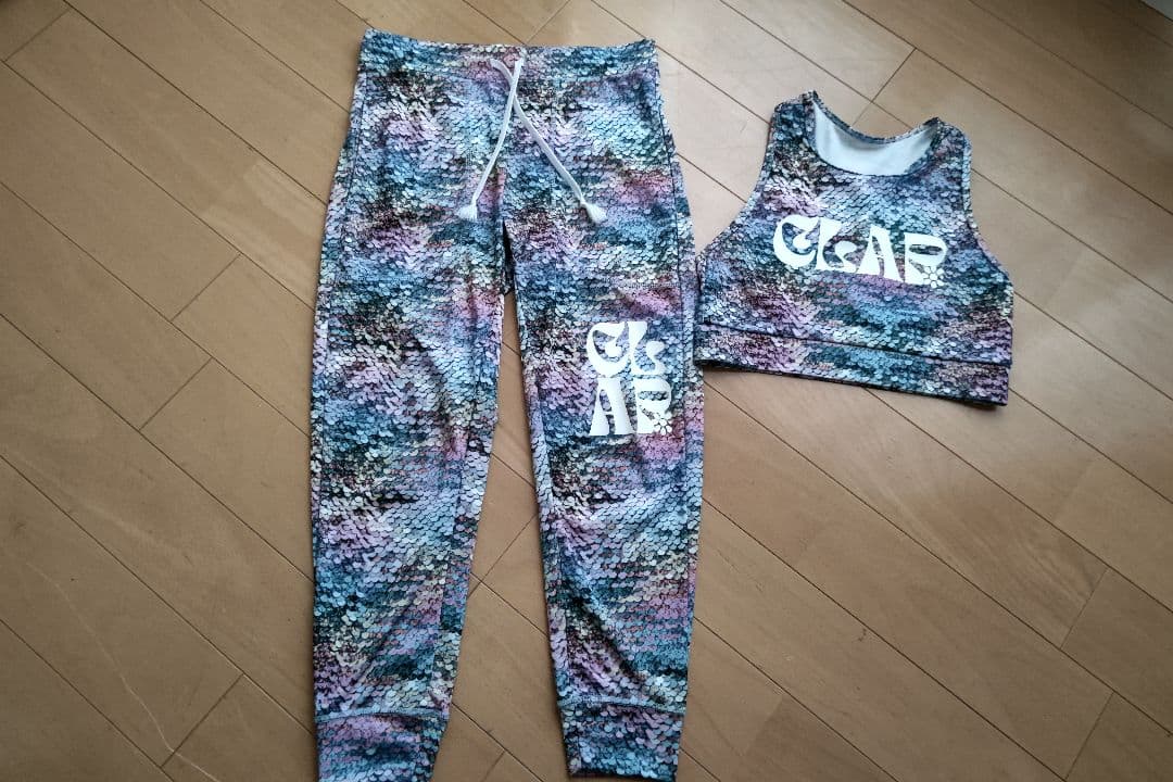 clap クラップ　マ―メイドクロップドパンツ ワイバックショ―ト2点セット
