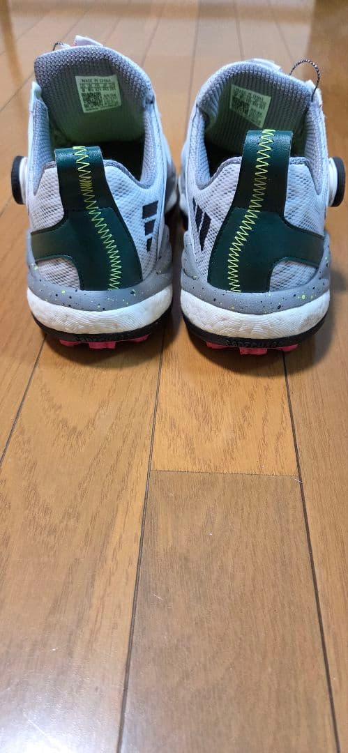 adidas　BOAシステム搭載 ゴルフシューズ ホワイト/グレー26.5㎝