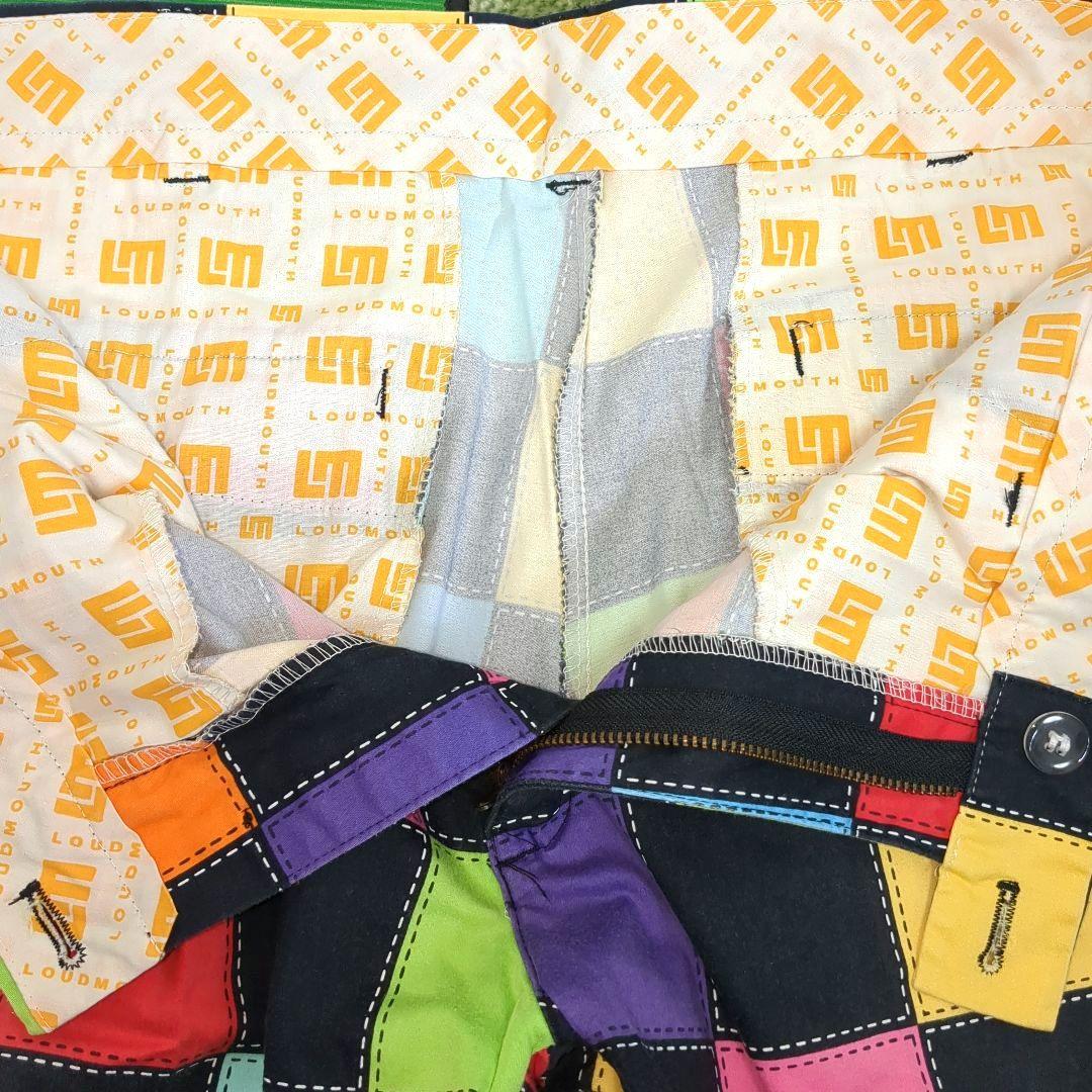 【希少】Loudmouth ラウドマウスゴルフパンツ 総柄 パッチワーク風 派手