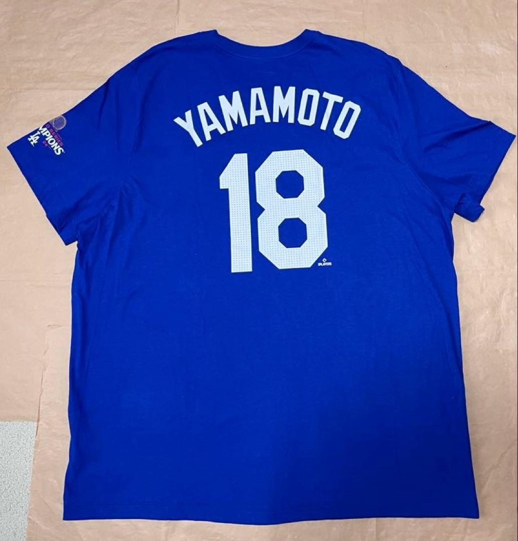 [新品！] ドジャース 2024 チャンピオンロゴTシャツ 山本由伸