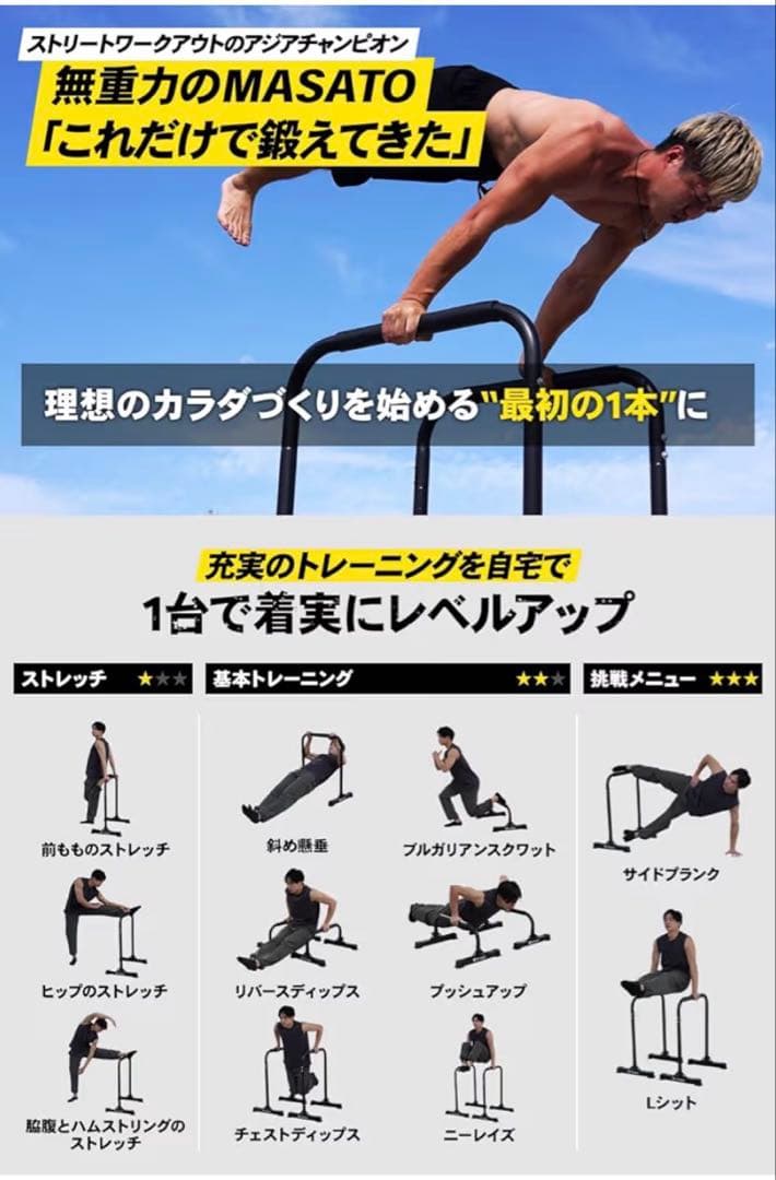 STEADY ディップススタンド 未使用品 筋トレ 自宅トレーニング 送料無料