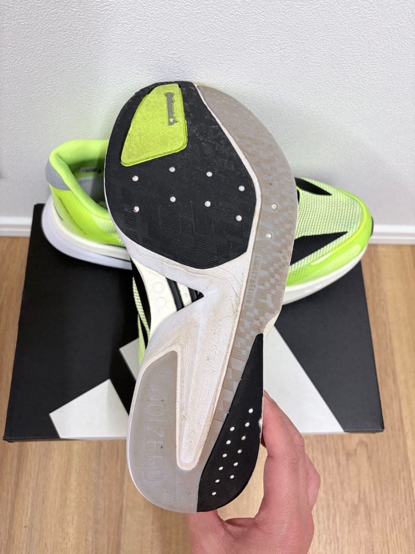 adidas ADIZERO BOSTON 13 25.5cm ネオンイエロー