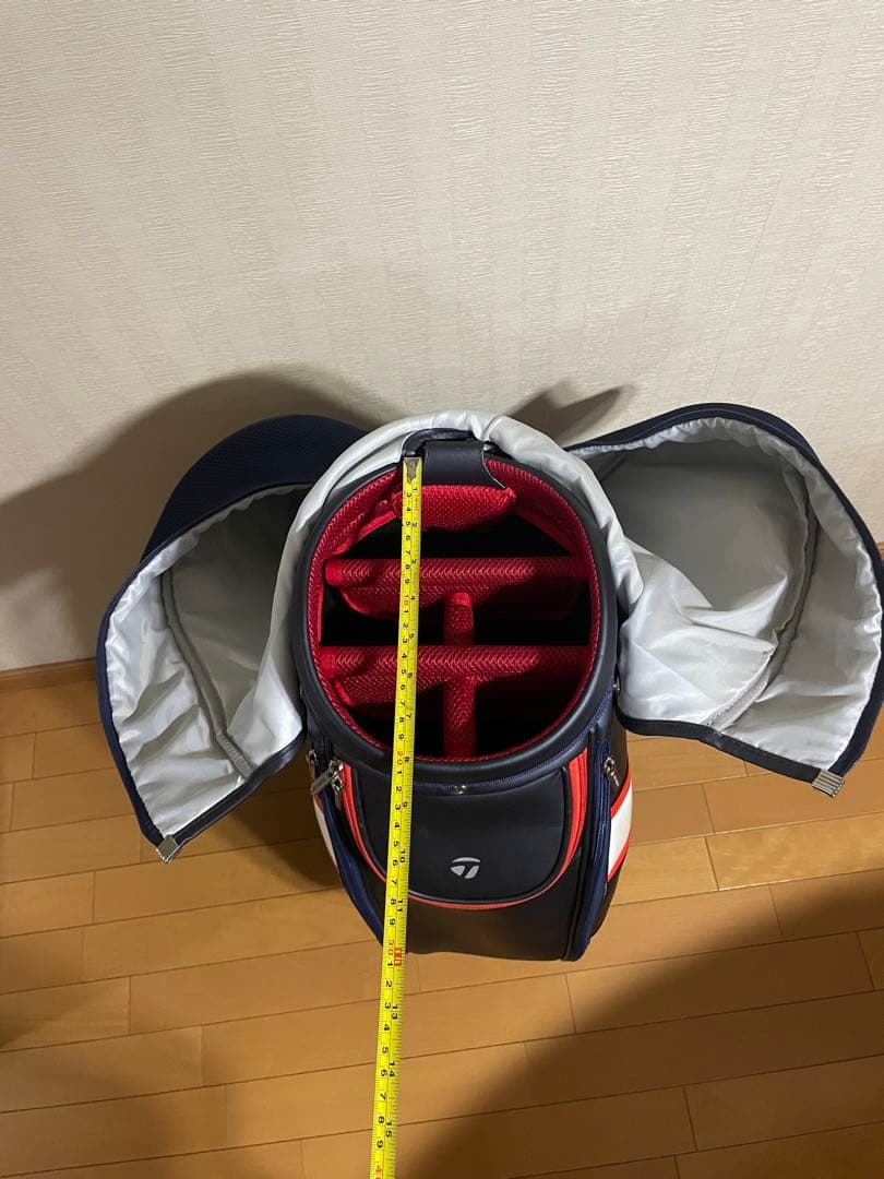 TAYLORMADE キャディバッグ ネイビー/ホワイト/レッド　美品