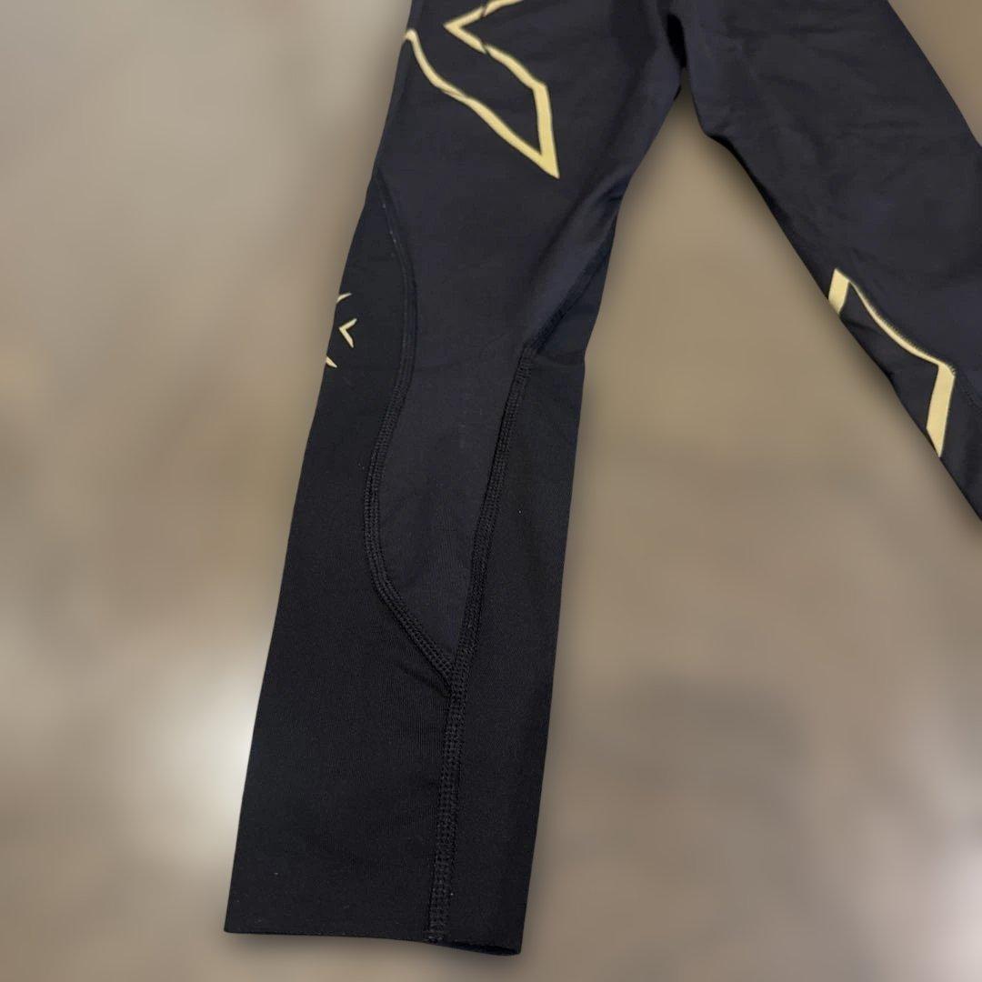 2XU タイツ ブラック/ゴールド XS レディース