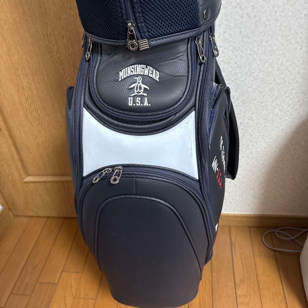 Munsingwear キャディバッグ ネイビー/ホワイト