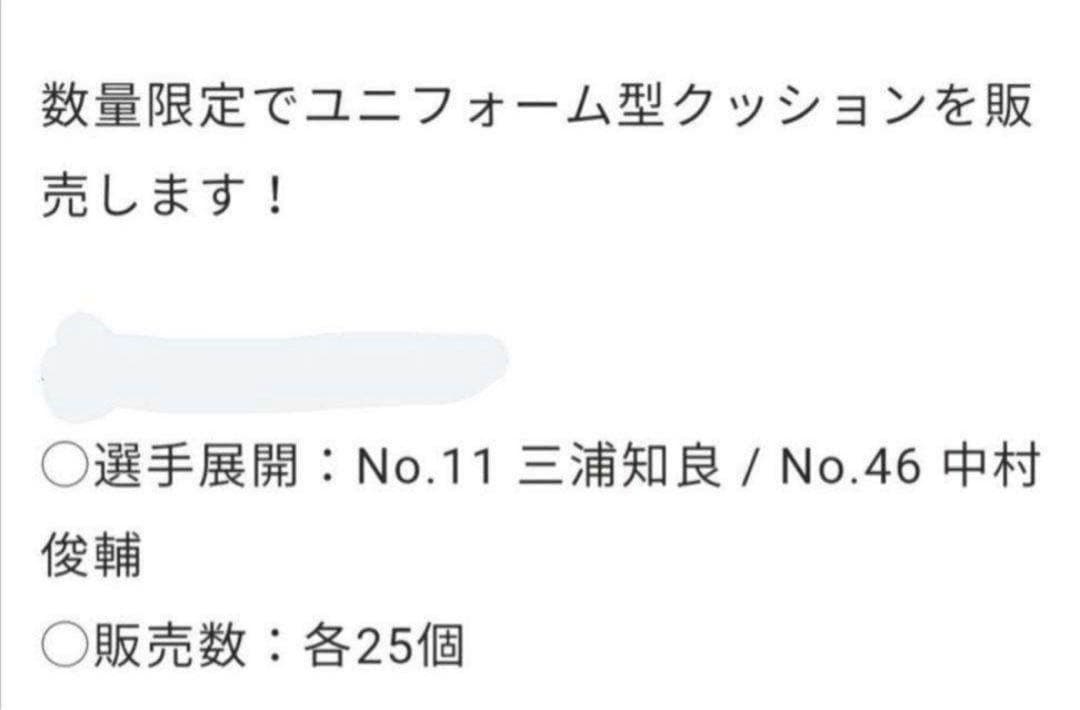 三浦知良　25個限定クッション&カーアクセサリー　横浜FC