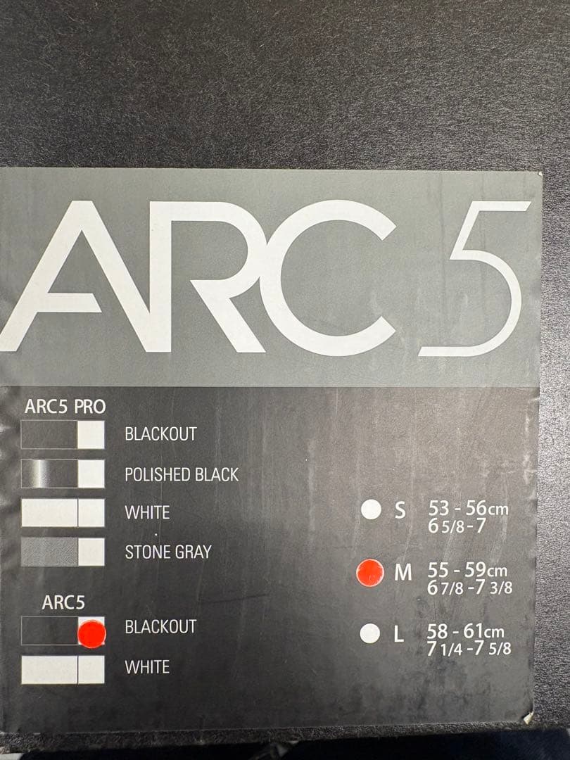 ARC5 ブラック ヘルメット M
