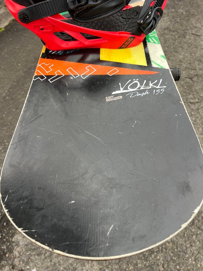 VOLKLの板とK2のビンディング