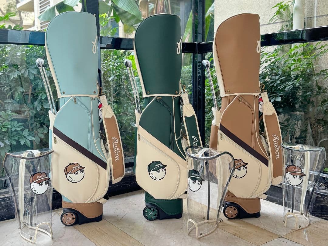 新入荷●キャスター付きマルボンゴルフキャディバッググリーン