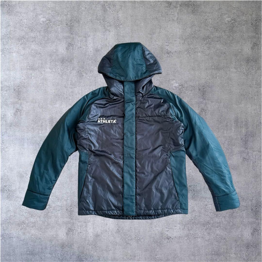 ATHLETA アスレタ フード付き中綿ジャケット ハーフコート Ｌサイズ