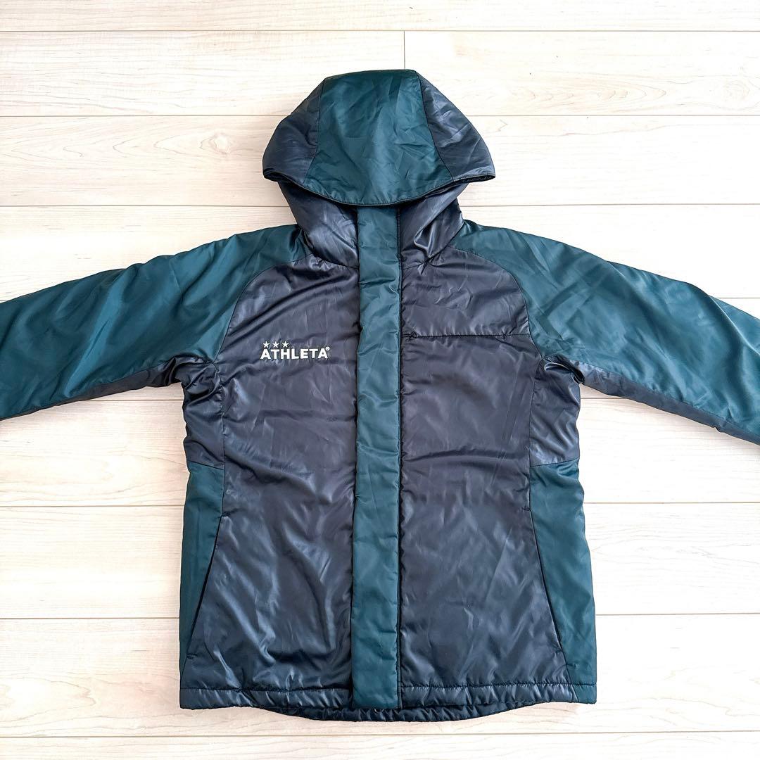 ATHLETA アスレタ フード付き中綿ジャケット ハーフコート Ｌサイズ